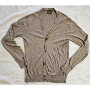 Armani Exchange A/X Mens Small V Neck Button Down Cashmere Cardigan Sweater